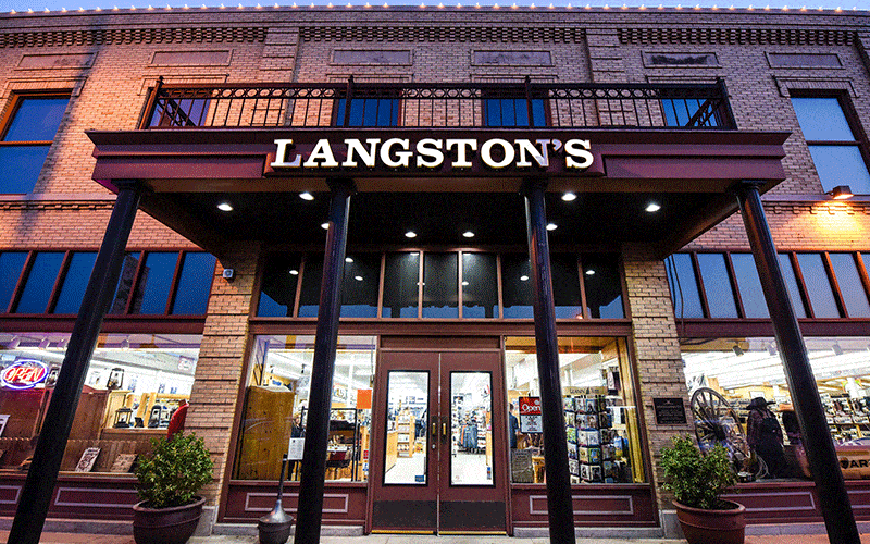Haunted Langstons Western Wear Building