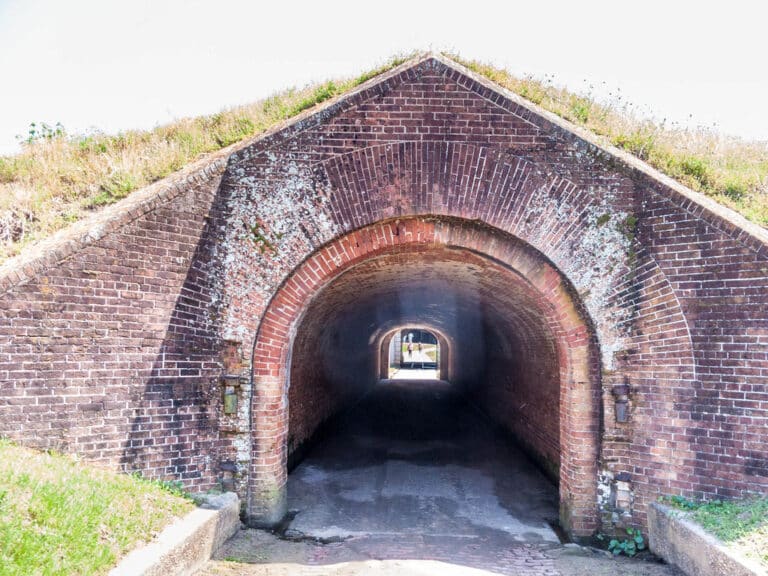 Tunnel of Fort Morgan in Alabama