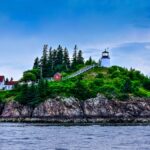 Landscape of Owls Head Lighthouse