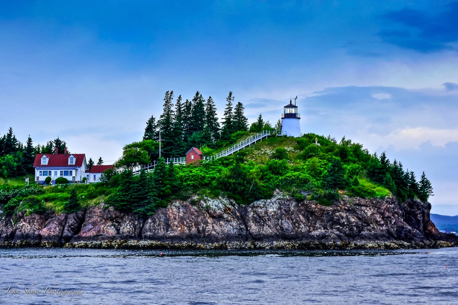 Landscape of Owls Head Lighthouse