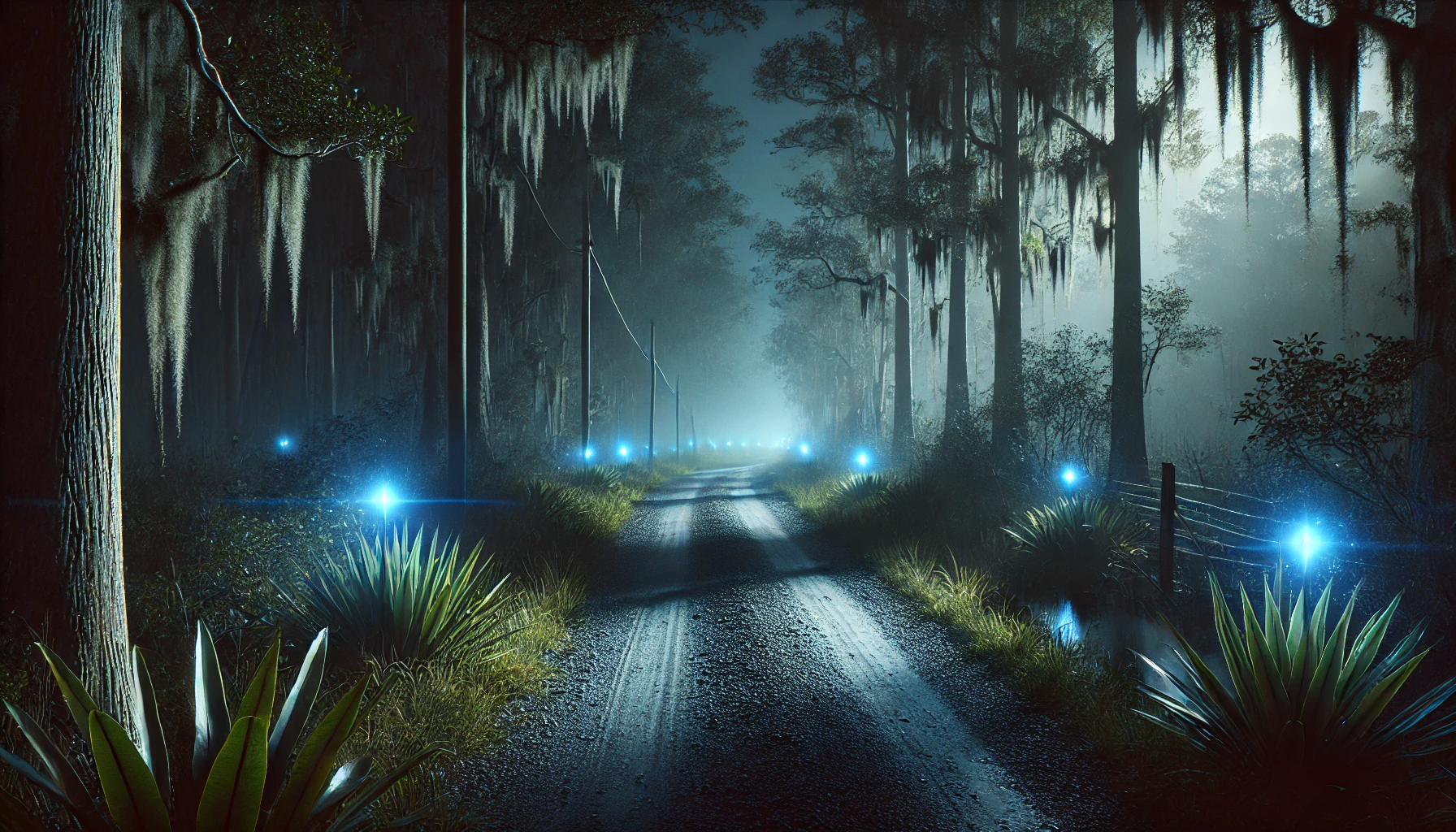 Scary Florida Ghost Lights Roadside